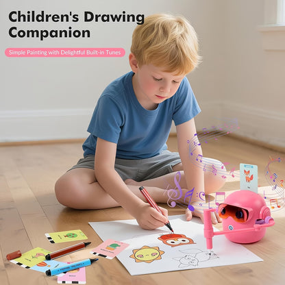 Toybox Magic Drawing Robot — 100 Cards, Screen-Free Learning Your Kids Will Love