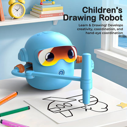 Toybox Magic Drawing Robot — 100 Cards, Screen-Free Learning Your Kids Will Love