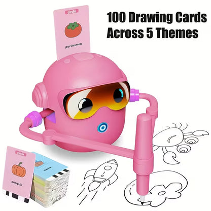 Toybox Magic Drawing Robot — 100 Cards, Screen-Free Learning Your Kids Will Love